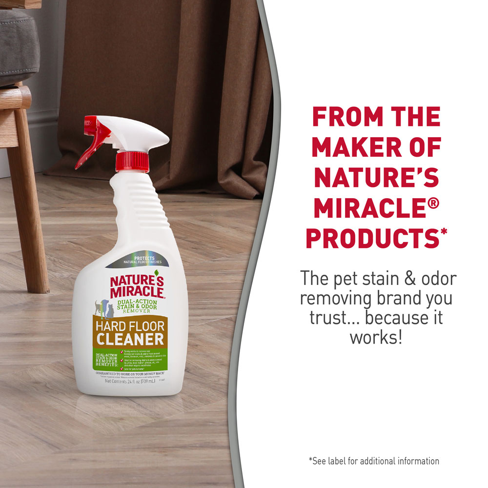 Nature s Miracle Hard Floor Cleaner Dual Action Stain Odor
